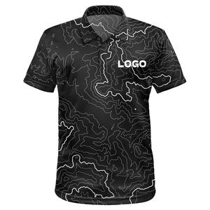 Nueva Camiseta de Golf Personalizada, 100% Poliéster, Talla Grande, Manga Corta, Estampado de Camuflaje, Secado Rápido, Informal para Hombre - Product Image 5