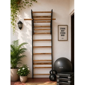 Swedish <b>Ladder</b> Wall Mounted Wooden Gymnastics <b>Ladder</b> Home Fitness Parallel Bars Indoor Training Rack Home Gym Wall <b>Ladder</b> - Product Image 1