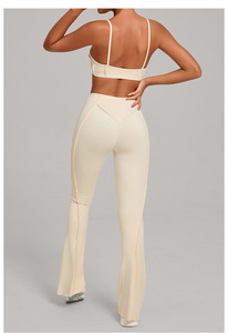 Sport Gym Fitness <b>Clothing</b> Outfits Active Wear 2 PCS Workout Gym Set Yoga Sets For Women - Product Image 2