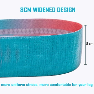 Bandas de resistencia de tela con diseño personalizado, bandas elásticas antideslizantes de látex para entrenamiento de cadera, para glúteos y caderas, fabricante OEM - Product Image 3