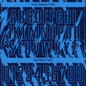 ชุดยูนิฟอร์มฟุตบอลสีน้ำเงินแบบขายส่ง ลายกราฟิกสไตล์ดิสเทรส ผ้าโพลีเอสเตอร์แบบซับลิเมชั่น กางเกงขาสั้น แห้งเร็ว ระบายอากาศได้ดี ชุดทีม OEM จำนวนมาก - Product Image 5