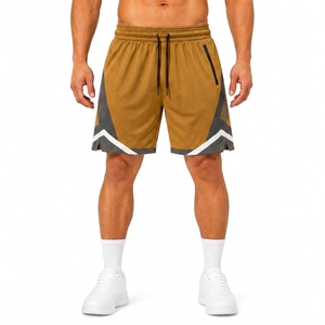 Shorts de sport en mesh personnalisés, séchage rapide, respirants, pour la course, l'entraînement, la gym, le fitness, OEM, ODM, marque privée - Product Image 1