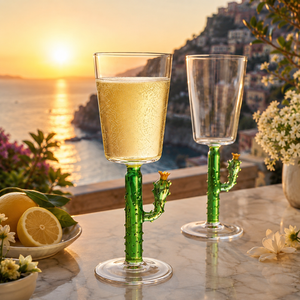 Verres à cocktail transparents en borosilicate faits à la main de 280 ml, sans plomb, coupe Martini, verres à margarita, verrerie de bar réutilisable en gros - Product Image 5