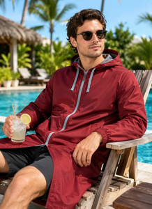 Parka de natation imperméable personnalisée de haute qualité pour adulte unisexe, manteau de bain pour équipe, veste de piscine d'hiver doublée polaire - Product Image 6