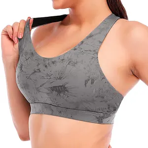 wholesale Pure quality U Neck Running Sports Bra for Women Full Support Yoga Factory Wear Top Blank Popular women sports bra