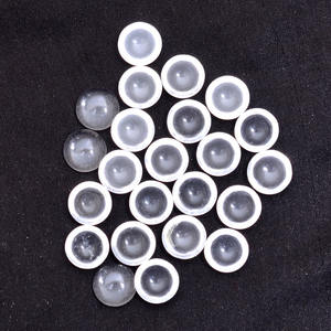 คริสตัลควอตซ์ทรงกลมขนาด 9 มม.-10 มม. แบบคาโบชอง คริสตัลควอตซ์ใสธรรมชาติ พลอยกึ่งมีค่าแบบคาโบชอง สำหรับทำเครื่องประดับ - Product Image 1