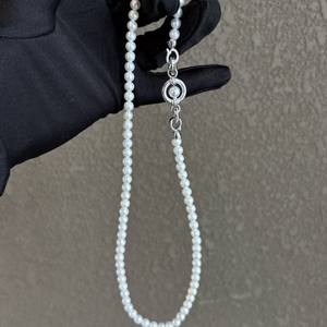 Collier universel à boucle 5-6 mm en perles d'eau douce naturelles, bijoux naturels tendance, chaîne de cou élégante, accessoires en gros - Product Image 2