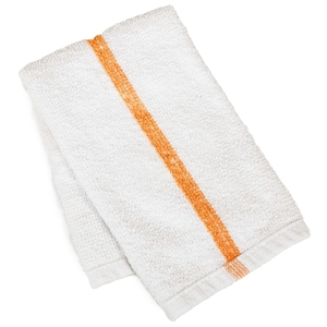 Serviettes de cuisine en coton blanc avec rayures colorées, chiffons de nettoyage rectangulaires multi-usages pour la cuisine, personnalisables - Product Image 3