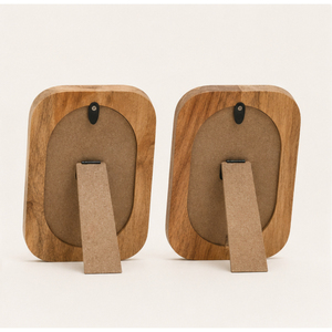 Wholesale Eco-Friendly Solid <b>Wood</b> Photo <b>Frame</b> Set Modern Farmhouse Rounded Rectangle <b>Picture</b> <b>Frames</b> for Tabletop and Wall Decor - Product Image 3