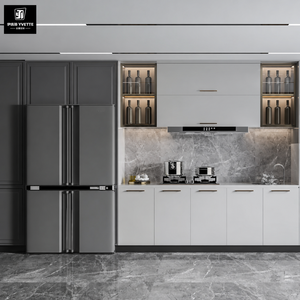 Meubles de cuisine sur mesure haut de gamme, cuisine modulaire moderne, design de cuisine de luxe, système d'appareils électroménagers intégrés <span class=keywords><strong>pour</strong></span> villa, appartement, OEM - Product Image 1