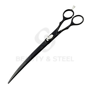 Ciseaux de coiffure professionnels en acier inoxydable avec pivot serti de pierres bleues et inserts de bagues scintillantes - Product Image 5
