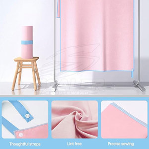 Serviette de sport compacte à séchage rapide en tissu tricoté avec microfibre douce pour la gym, le yoga, la natation, la course à pied et les sports de plein air - Product Image 5
