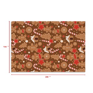 Mantel Individual Navideño 100% Algodón con Diseño Impreso para Decoración Navideña del Hogar, Hermoso Mantel Individual con Diseño Tradicional - Product Image 6