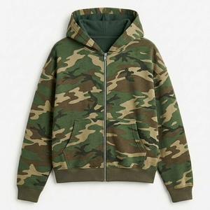 Sweat à capuche zippé pour homme de haute qualité, en mélange de coton doux, veste de sport décontractée avec personnalisation de marque, fabrication directe usine - Product Image 4