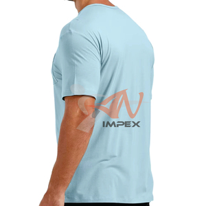 เสื้อยืดผู้ชาย เสื้อยืดคอโอ แขนสั้น ผ้าฝ้าย 100% ทรงโอเวอร์ไซส์ เสื้อฤดูร้อน - Product Image 1