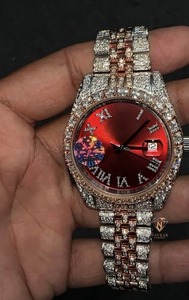 Reloj de Diamantes Moissanite de Primera Calidad con Brillo Hip Hop y Lujo, Disponible para la Venta - Product Image 1