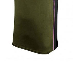 Uniforme de Fútbol Americano Sublimado Personalizado, Conjunto de Pantalones y Camiseta Verde Oscuro para Hombre, Cuello en V, Malla, Manga Corta, Absorbe la Humedad - Product Image 6