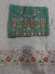 Tissu Frendi pour vêtements pour enfants, Choli Daman, tissu traditionnel indien, textile décoratif pour filles, vêtements ethniques festifs - Product Image 1