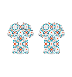 T-shirt à manches courtes pour homme, motif géométrique, impression par sublimation, respirant, col rond, vêtement décontracté, coupe classique, vente en gros, OEM personnalisé - Product Image 1