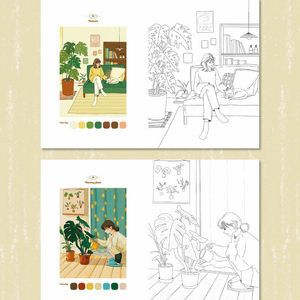 Livre de coloriage émotionnel : Colorie la période la plus heureuse - Livre de coloriage coréen - Product Image 3