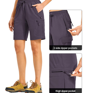 Shorts pour femmes avec logo personnalisé, shorts décontractés en toile de coton, shorts streetwear à séchage rapide, shorts cargo style streetwear, vêtements de mode pour femmes - Product Image 6