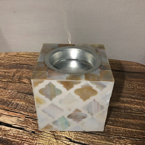 Customized Mother of Pearl Inlay Mabkhar Burner Religious Incense Burner for <b>Oud</b> and <b>Bakhoor</b> 7.5cm Size - Product Image 1