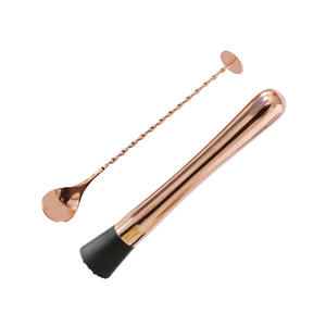 Ensemble cadeau pour barman professionnel Bold Blossom, 16 pièces, accessoires de bar, acier inoxydable rose gold, shaker à cocktail écologique - Product Image 3