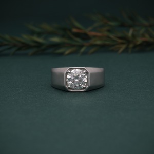 Anillo de Diamante Redondo Brillante Cultivado en Laboratorio de Oro Blanco de 18K, 2.05 Ct, Joyería Fina, Fabricante OEM ODM - Product Image 1