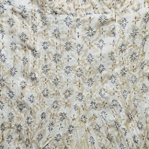 Jupe d'été élégante pour femme en coton beige à 100 % – Jupe décontractée et élégante à imprimé floral - Product Image 3