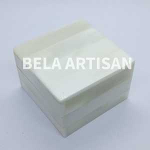 Handmade Wood Inlay Jewelry <b>Box</b> Modern Decorative <b>Storage</b> Case Square Resin Accent Organizer <b>Stackable</b> for Home Display - Product Image 2
