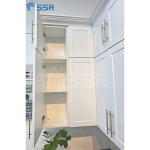 Modernos Gabinetes de Cocina Modulares de Madera Ecológica Blancos RTA, Venta al por Mayor de Fábrica en Vietnam, Listos para Armar - Product Image 3