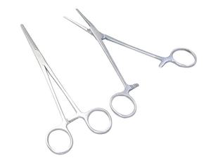 1 unidad de Pinzas Hemostáticas de Acero Inoxidable con Punta Curva y Recta, Pinzas de Bloqueo, Pinzas Arteriales, Pinza de Agarre Quirúrgico - Product Image 2