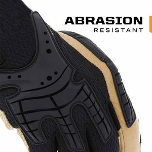 Guantes de Mecánico Amara de Cuero Sintético con Palma Acolchada Reforzada, Resistentes a Impactos, Cómodos y Antiestáticos - Product Image 5