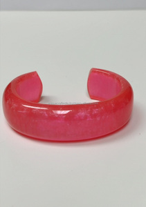 Brazaletes de resina a la moda, venta al por mayor, brazalete abierto ancho personalizado, joyería de resina, brazaletes de pulsera de resina bohemios - Product Image 5