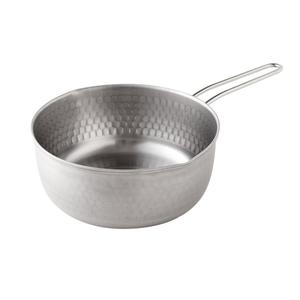 Casserole Yukihira en acier inoxydable, 15 cm, 18 cm, 20 cm, casserole japonaise traditionnelle, motif gaufré circulaire, fabriquée au JAPON, pot de cuisson - Product Image 3