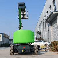 Plateforme élévatrice articulée autopropulsée pour l'installation de structures en acier et la maintenance de murs-rideaux en verre