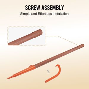 Forca da Giardino Robusta da 46,5 Pollici con Manico in Legno, Resistente alla Ruggine, 18 Fori, Gancio Max Cant per Sollevatore di Tronchi - Product Image 6