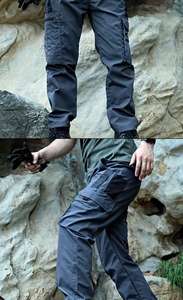 Pantalon de travail pour homme en polyester durable de haute qualité, coupe ample extensible, idéal pour les tailles plus grandes et les travaux en extérieur - Product Image 3