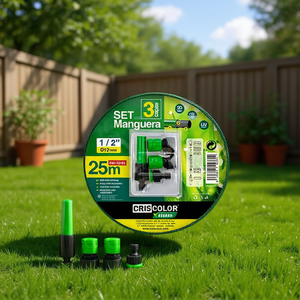 Ensemble tuyau et dévidoir de jardin 25M, tuyau d'arrosage 1/2 pouce pour usage extérieur - Product Image 2