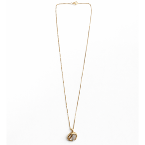 Cadena con Colgante de Diamantes Americanos en Oro Rosa de 18 Quilates para Mujer |   Cadena Minimalista para Uso Diario - Product Image 3