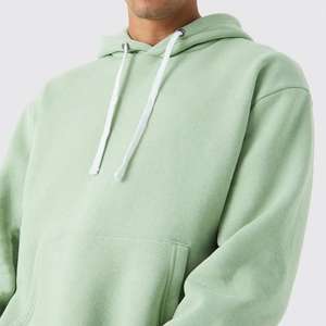 Ensemble de survêtement pour homme imprimé en relief, comprenant un sweat à capuche évasé et un pantalon de survêtement à effet empilé - Product Image 4