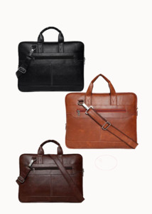 Sac bandoulière en cuir Liviya pour homme, léger et multifonctionnel, idéal pour le bureau, les affaires, l'organisation et la planification, promotionnel - Product Image 3