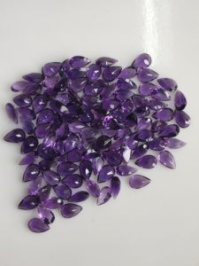 Natural African Amethyst 8x5MM Pear Cut Purple Best Quality Loose Gemstone for Jewelry Making - Product Image 3