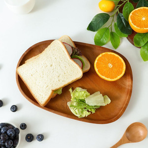 Bandeja de servicio de madera de mango personalizada de la mejor calidad, manijas de Metal, bandejas de madera para Hotel, restaurante, uso doméstico, platos altos - Product Image 2