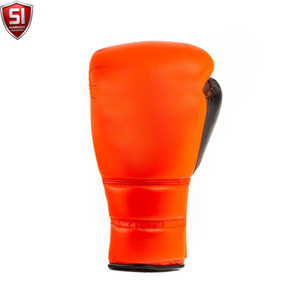 SUMROOS SI Boxing Gloves Black Gold <b>Leather</b> Adjustable <b>Wrist</b> <b>Strap</b> Protective Comfortable Lace-Up Design All Seasons - Product Image 5