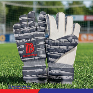 Gants de gardien de but professionnels Brand Plus en PU, antidérapants, fermeture Velcro, légers, respirants, doigts entièrement protégés, football - Product Image 5