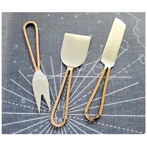 Latest Design Enamel <b>Cheese</b> <b>Knife</b> <b>Set</b> of 4 Pcs Elegant Tableware Heart <b>Knife</b> Fork Spatulas Spreader Serving Tools Steel Utensils - Product Image 5