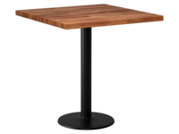 Ensemble de table de restaurant ronde en bois massif avec chaises en bois noir, mobilier de salle à manger commercial pour café, bistrot, hôtel, pour salon