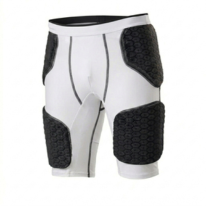 Pantalones Cortos Deportivos de Protección para Hombre con Almohadillas Integradas para Entrenamiento de Fútbol y Protección en el Contacto, Talla Adulto, Todas las Temporadas, Material Spandex - Product Image 2