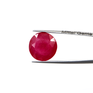 Rubis naturels de Bangkok, ronds calibrés de 15 mm, pierres précieuses de rubis naturelles facettées, prêtes à l'emploi pour la création de bijoux - Product Image 2